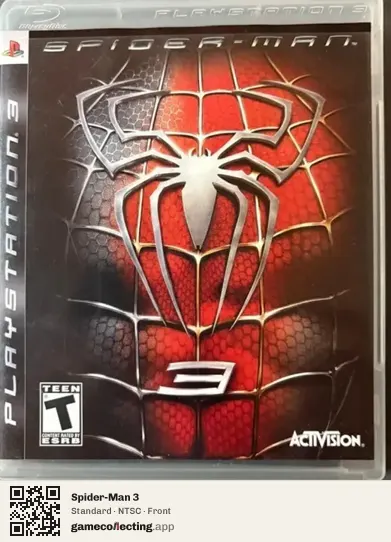 Spider-Man 3 PlayStation 3, NTSC box front