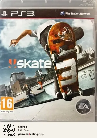 Skate 3 PlayStation 3, PAL box front