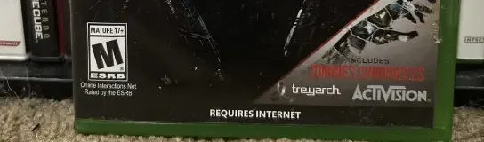 Call of Duty: Black Ops III, the ESRB box on its front