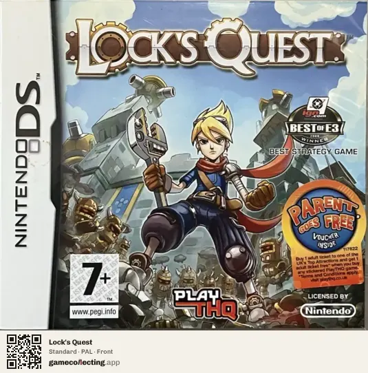 Lock's Quest Nintendo DS, PAL box front