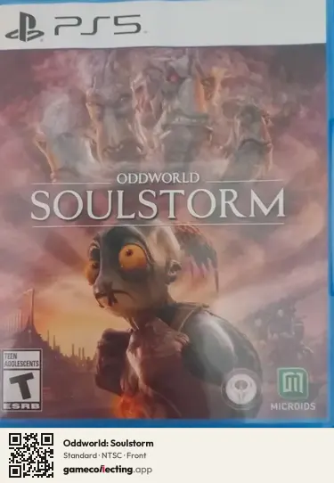 Oddworld: Soulstorm PlayStation 5, NTSC box front