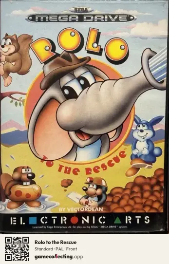 Rolo to the Rescue Sega Mega Drive / Genesis, PAL box front
