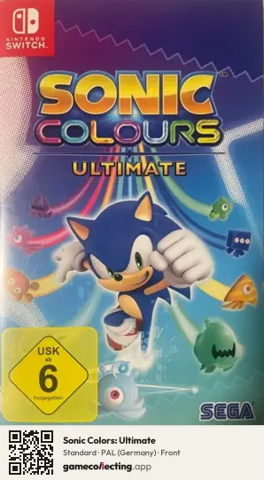 Sonic Colors: Ultimate Nintendo Switch, Germany box front