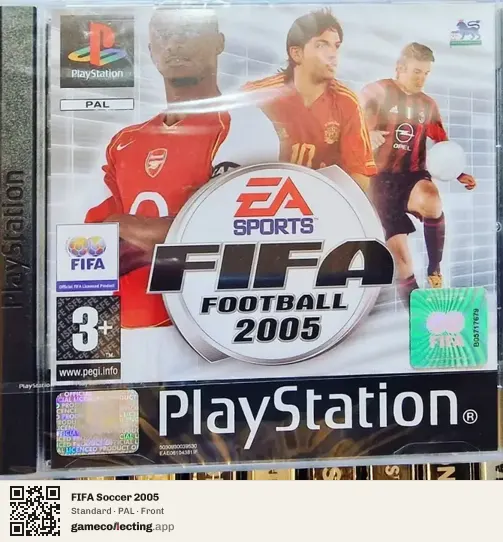 FIFA Soccer 2005 PlayStation, PAL box front