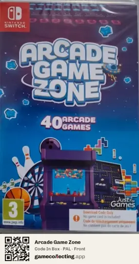Arcade Game Zone Nintendo Switch, PAL box front