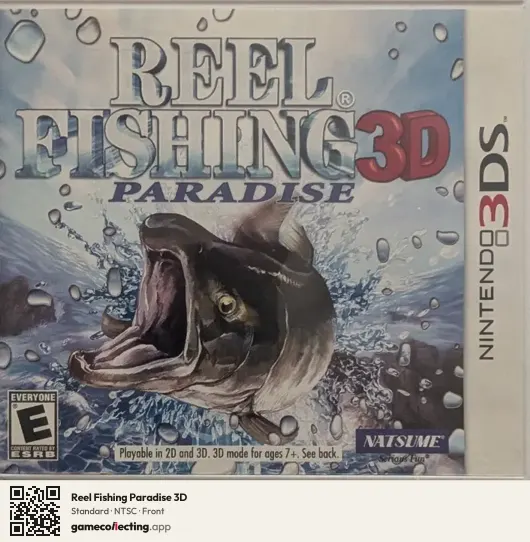 Reel Fishing Paradise 3D Nintendo 3DS, NTSC box front