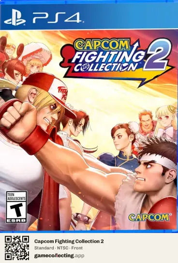 Capcom Fighting Collection 2 PlayStation 4, NTSC box front