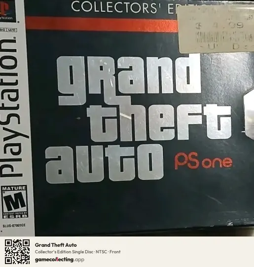 Grand Theft Auto PlayStation, NTSC box front