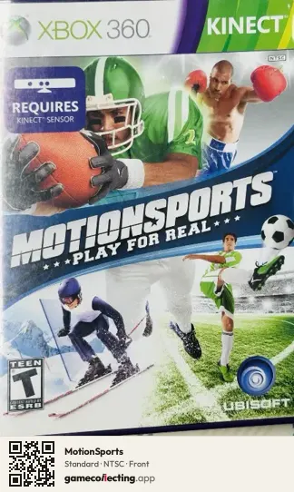 MotionSports Xbox 360, NTSC box front