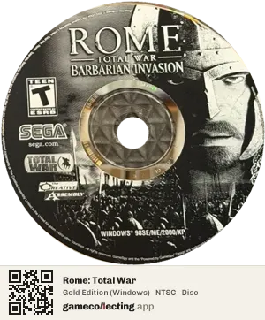 Rome: Total War Computer, NTSC disc