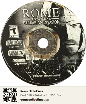 Rome: Total War Computer, NTSC disc
