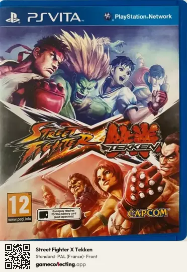 Street Fighter X Tekken PlayStation Vita, France box front