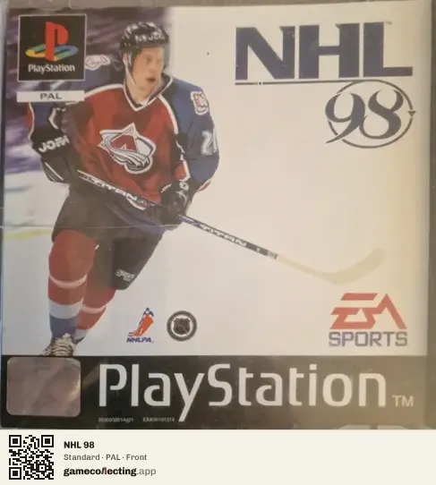 NHL 98 PlayStation, PAL box front