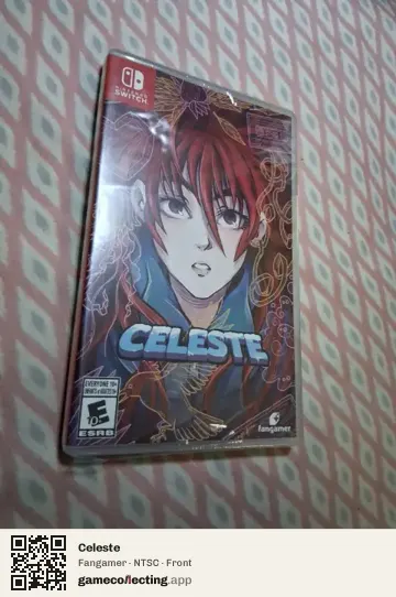 Celeste Nintendo Switch, NTSC box front