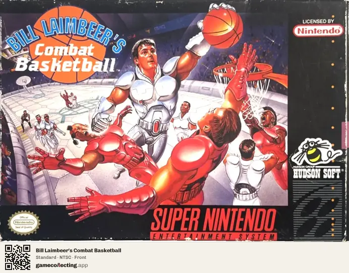 Bill Laimbeer's Combat Basketball Super Nintendo Entertainment System, NTSC box front