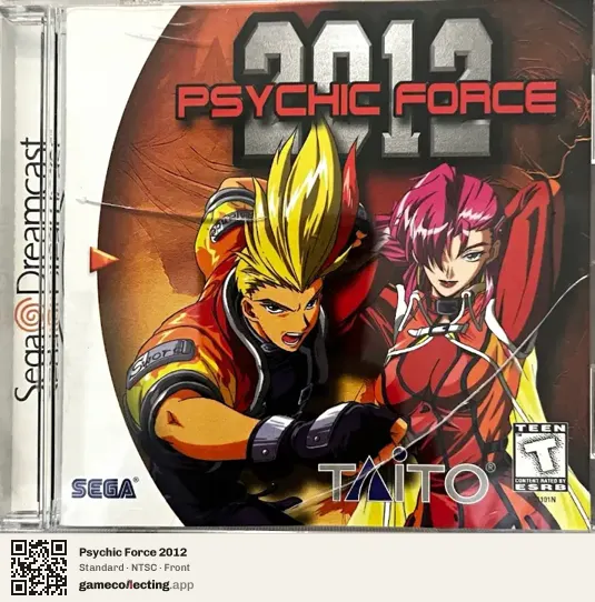Psychic Force 2012 Sega Dreamcast, NTSC box front
