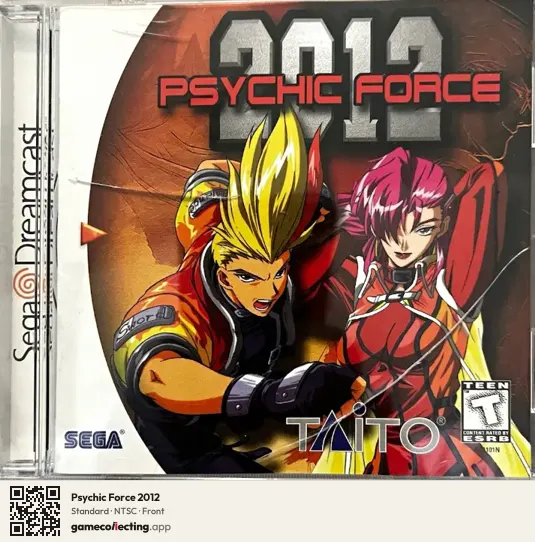 Psychic Force 2012 Sega Dreamcast, NTSC box front