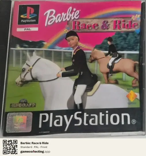 Barbie: Race & Ride PlayStation, PAL box front