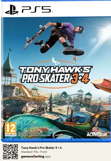 Tony Hawk's Pro Skater 3 + 4 PlayStation 5, PAL box front