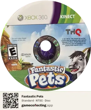Fantastic Pets Xbox 360, NTSC disc