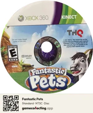 Fantastic Pets Xbox 360, NTSC disc
