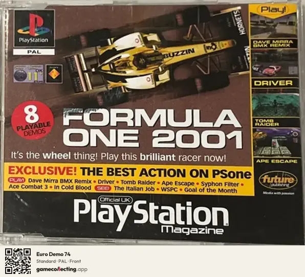 Euro Demo 74 PlayStation, PAL box front