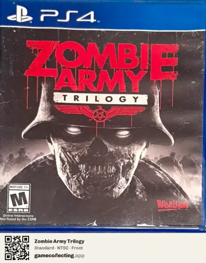 Zombie Army Trilogy PlayStation 4, NTSC box front