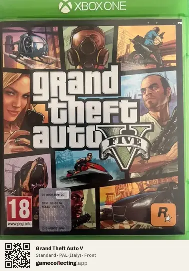 Grand Theft Auto V Xbox One, Italy box front