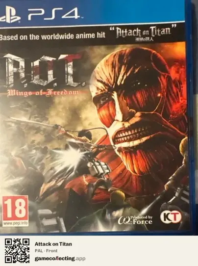 Attack on Titan PlayStation 4, PAL box front