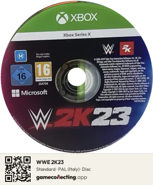 WWE 2K23 Xbox Series X, PAL disc