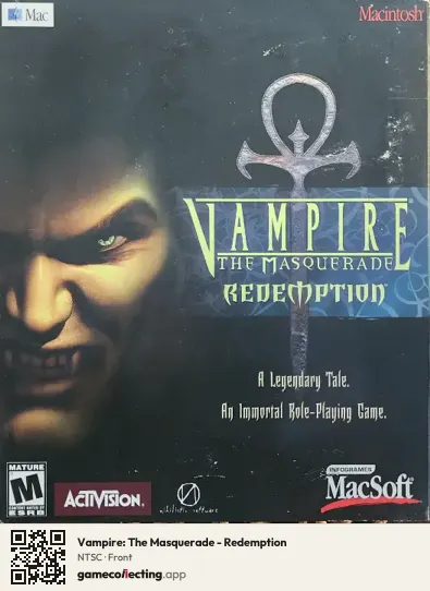 Vampire: The Masquerade - Redemption Computer, NTSC box front
