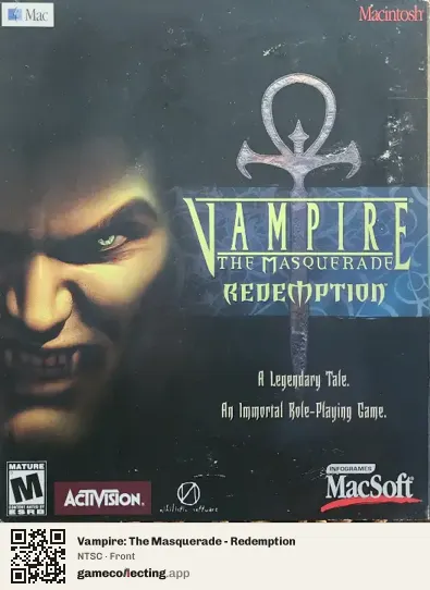 Vampire: The Masquerade - Redemption Computer, NTSC box front