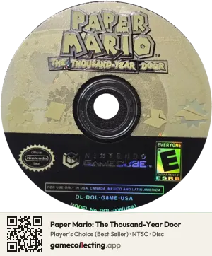 Paper Mario: The Thousand-Year Door Nintendo GameCube, NTSC disc
