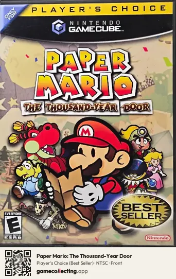 Paper Mario: The Thousand-Year Door Nintendo GameCube, NTSC box front