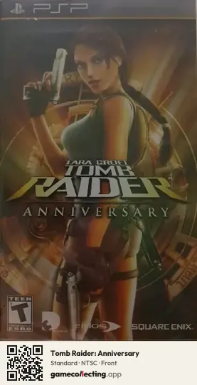 Tomb Raider: Anniversary PlayStation Portable, NTSC box front