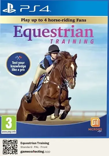 Equestrian Training PlayStation 4, PAL box front