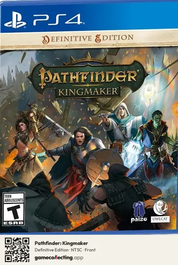 Pathfinder: Kingmaker PlayStation 4, NTSC box front