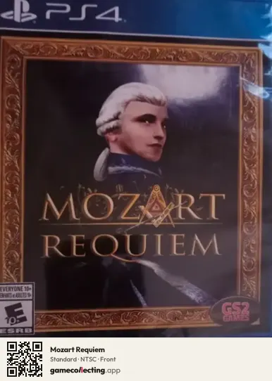 Mozart Requiem PlayStation 4, NTSC box front