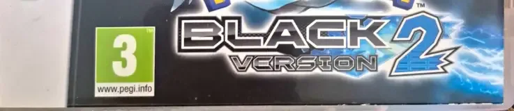 Pokémon Black Version 2, the PEGI square on its front