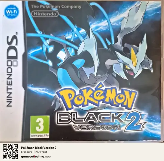 Pokémon Black Version 2 Nintendo DS, PAL box front