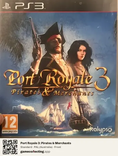 Port Royale 3: Pirates & Merchants PlayStation 3, Australia box front