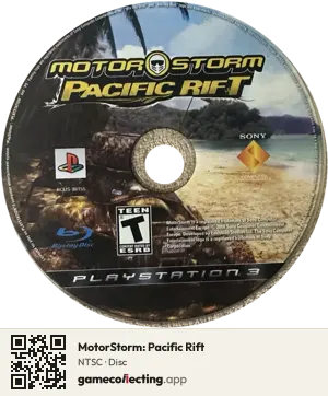 MotorStorm: Pacific Rift PlayStation 3, NTSC disc