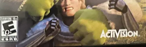 Shrek SuperSlam, the ESRB box on its front