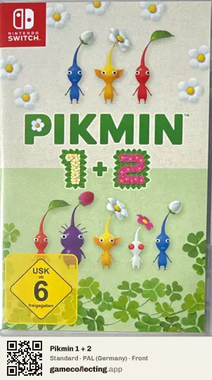 Pikmin 1 + 2 Nintendo Switch, Germany box front