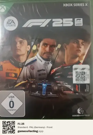F1 25 Xbox Series X, Germany box front