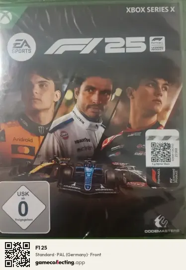 F1 25 Xbox Series X, Germany box front