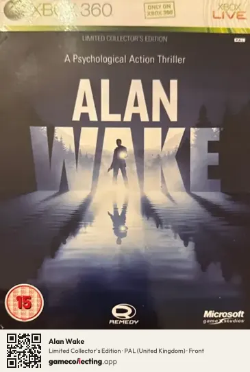 Alan Wake Xbox 360, United Kingdom box front