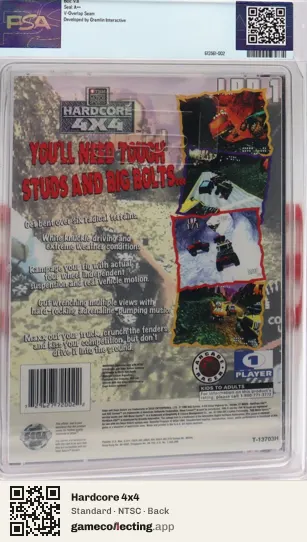 Hardcore 4x4 Sega Saturn, NTSC box back