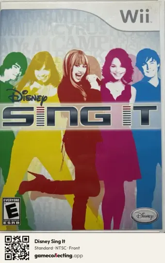 Disney Sing It Nintendo Wii, NTSC box front