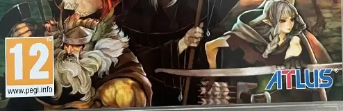 Dragon's Crown, the PEGI square on its front